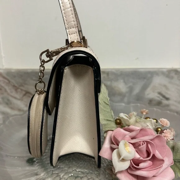 Aldo Cream Mini Bag with Gold Details - Picture 3 of 6